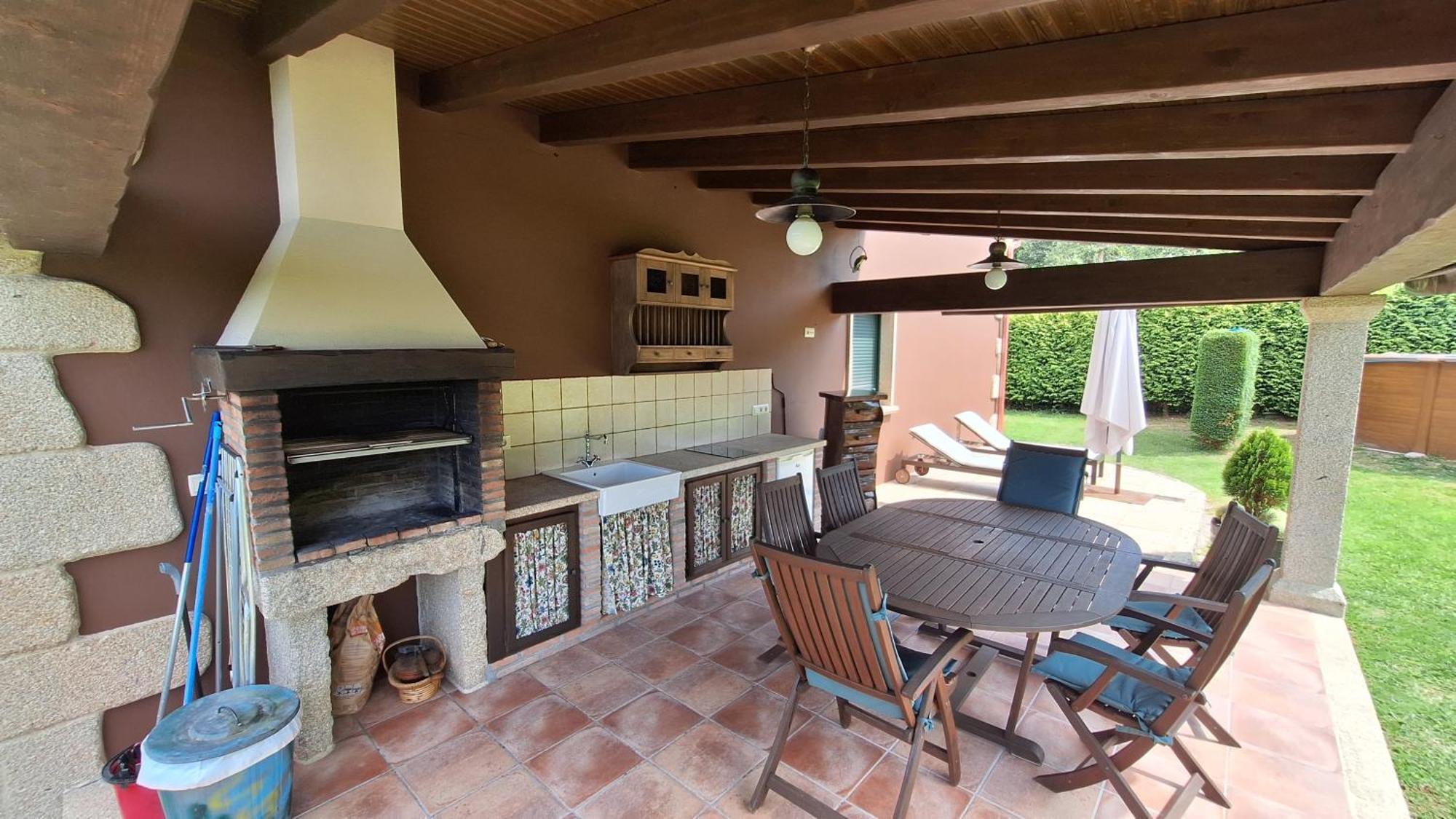Chalet Rural 400 M Playa Piscina Barbacoa Chimenea Bueu Ngoại thất bức ảnh