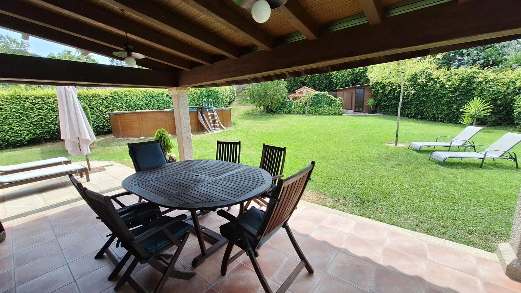 Chalet Rural 400 M Playa Piscina Barbacoa Chimenea Bueu Ngoại thất bức ảnh