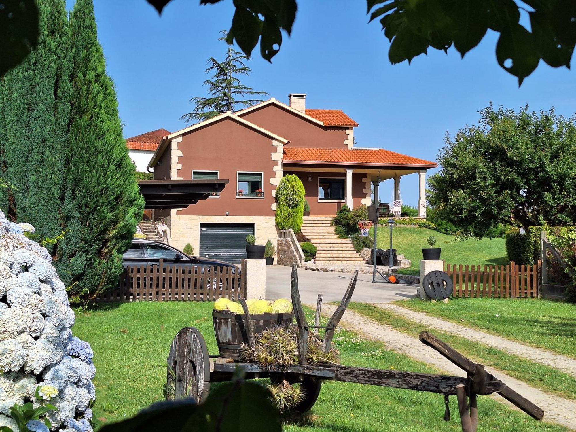 Chalet Rural 400 M Playa Piscina Barbacoa Chimenea Bueu Ngoại thất bức ảnh